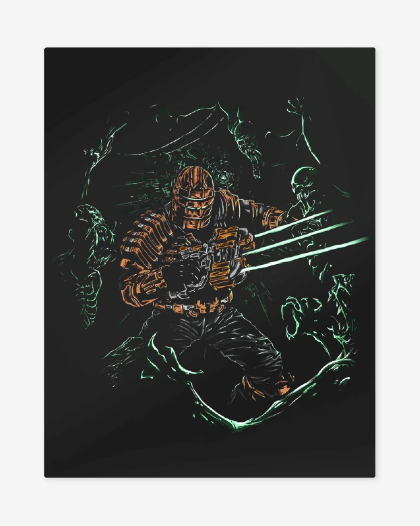 Print metalico Asesino de Necromorfos