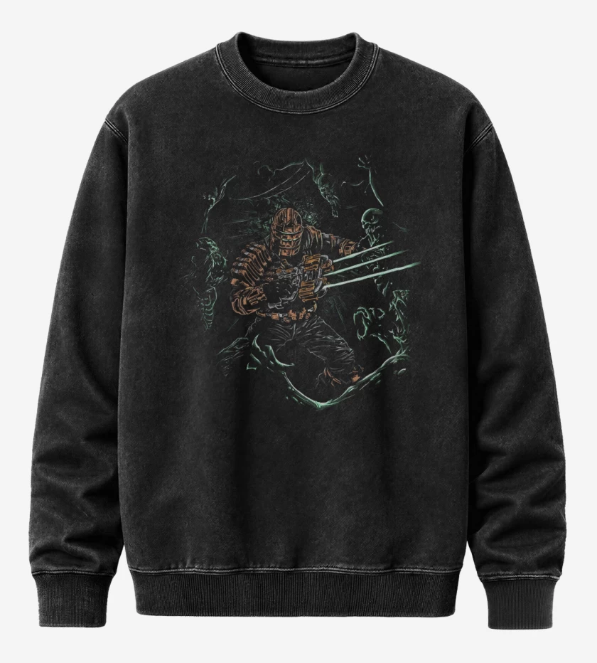 Poleron Polo Acid Wash Asesino de Necromorfos