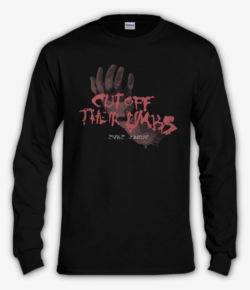 Polera manga larga Negro de Cut off their Limbs