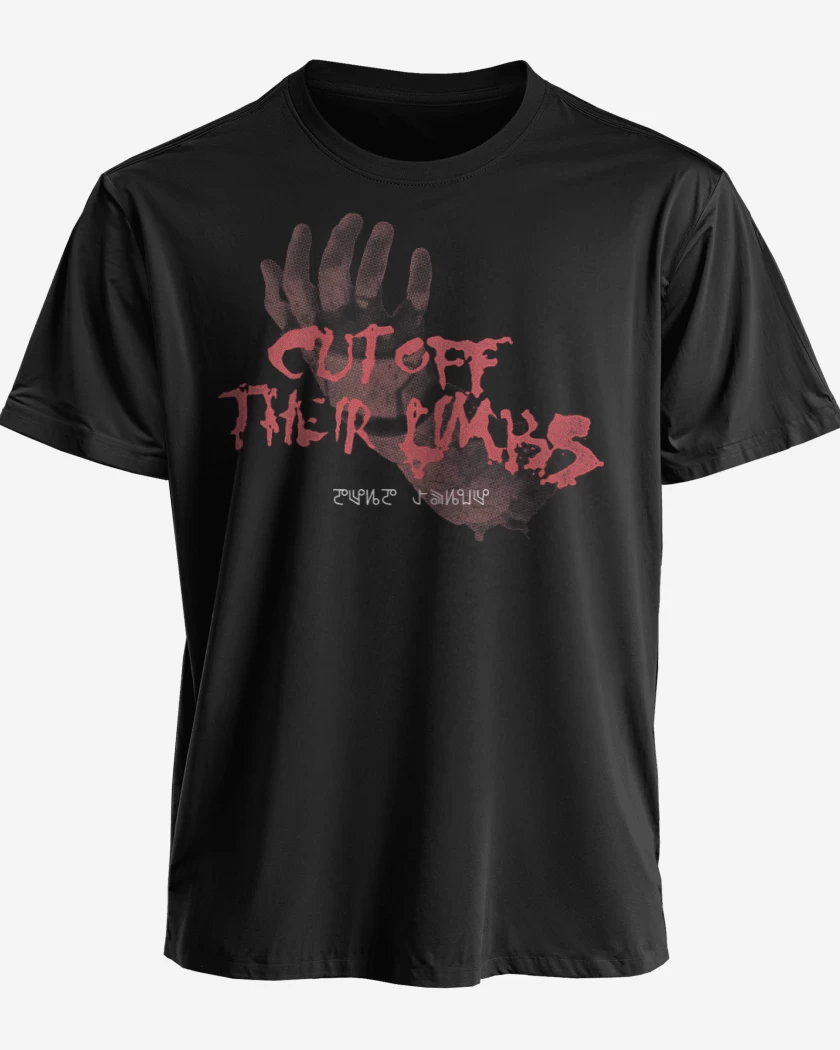 Polera premium Negro de Cut off their Limbs