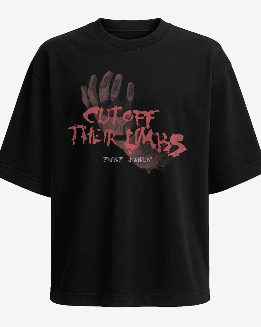 Polera Oversize Cut off their Limbs