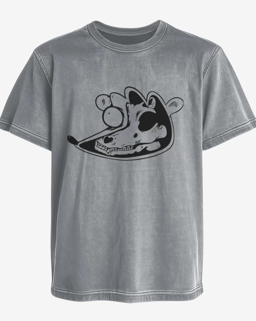 Polera desgastada Gris Melange de Un show mas 2
