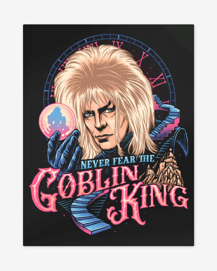 Print metalico Negro de Rey Goblin