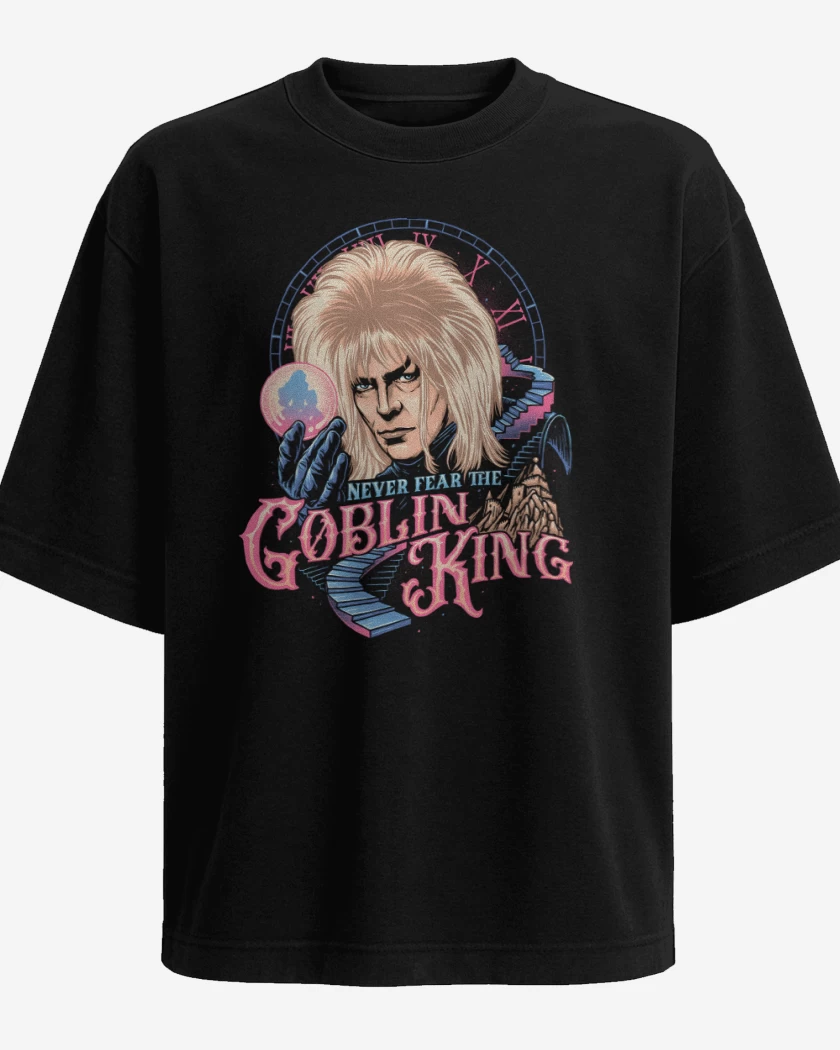 Polera Oversize Negro de Rey Goblin