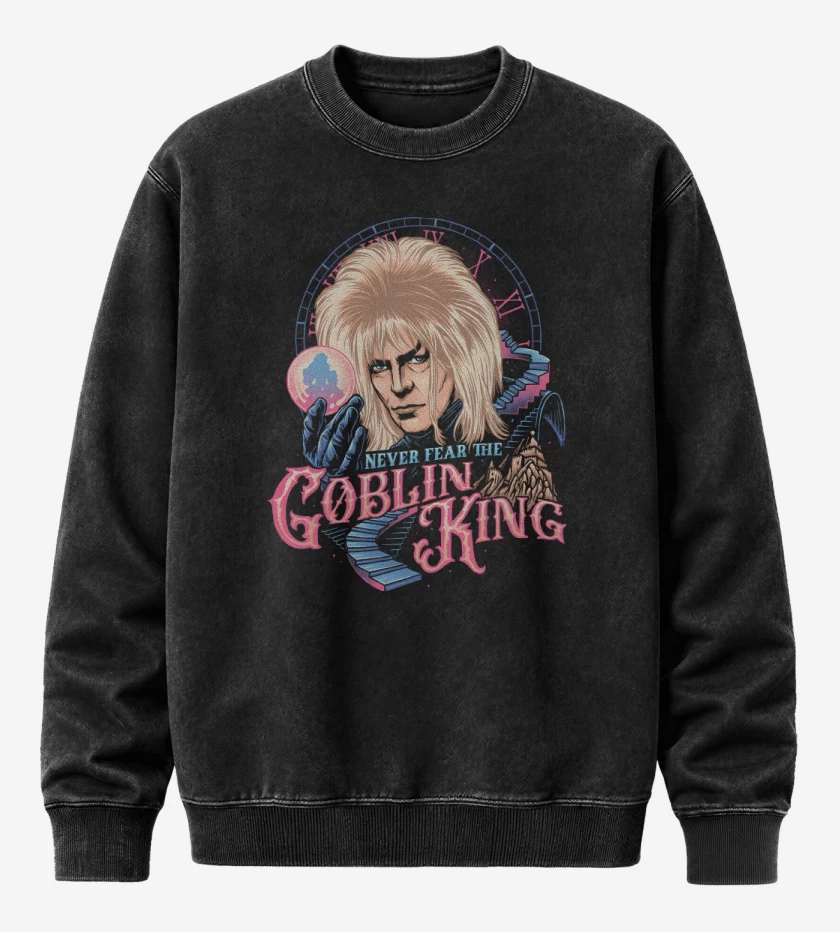 Poleron Polo Acid Wash Negro de Rey Goblin
