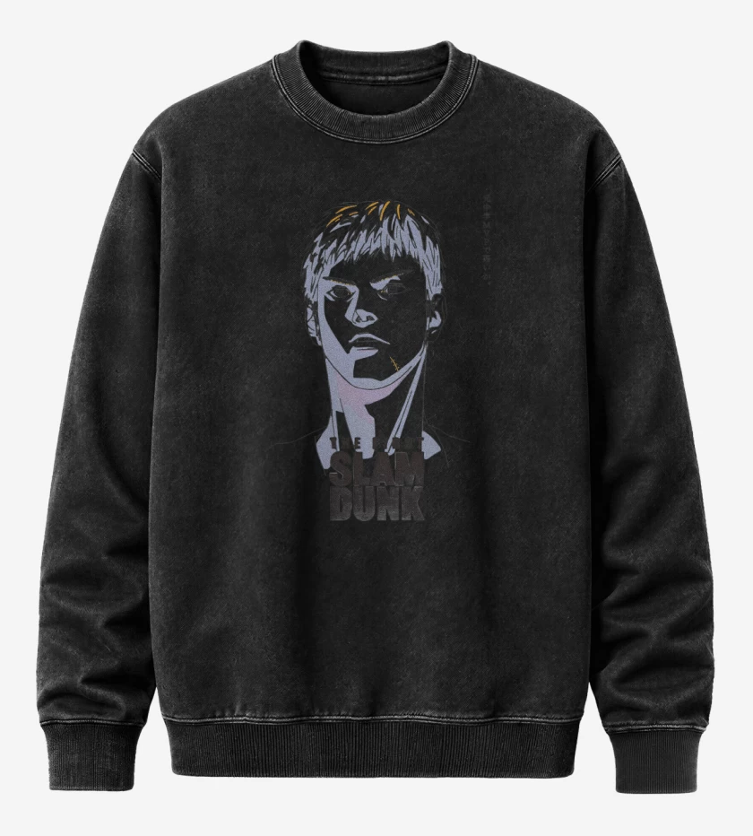 Poleron Polo Acid Wash Negro de Mitsui The First