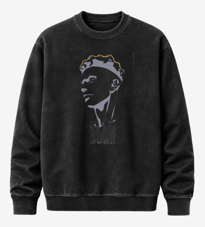 Poleron Polo Acid Wash Negro de Miyagi  The First