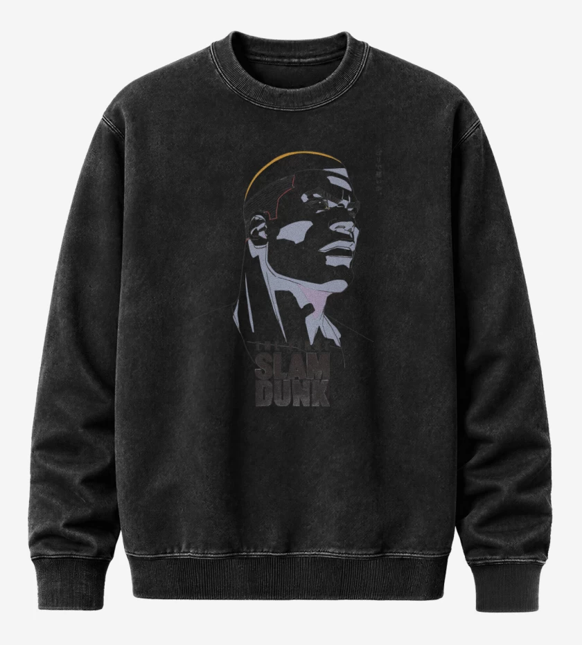 Poleron Polo Acid Wash Negro de Akagi The First