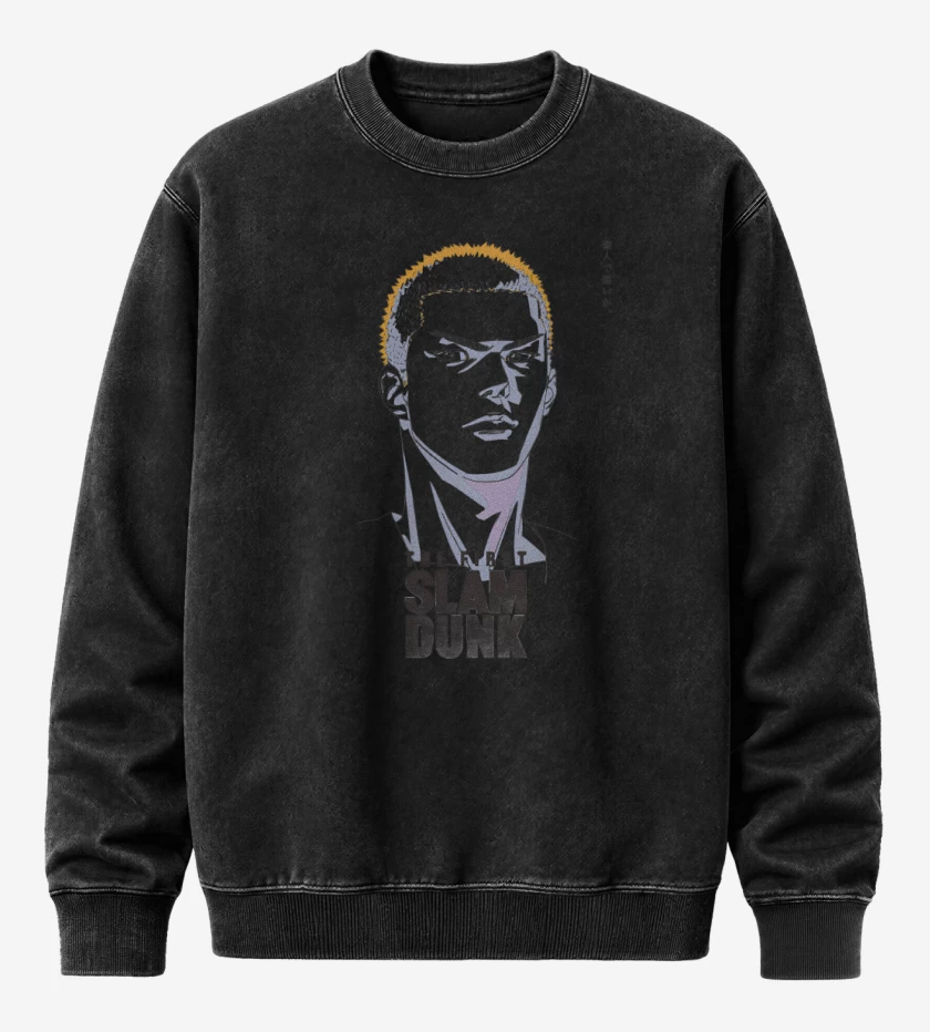 Poleron Polo Acid Wash Negro de Sakuragui The First