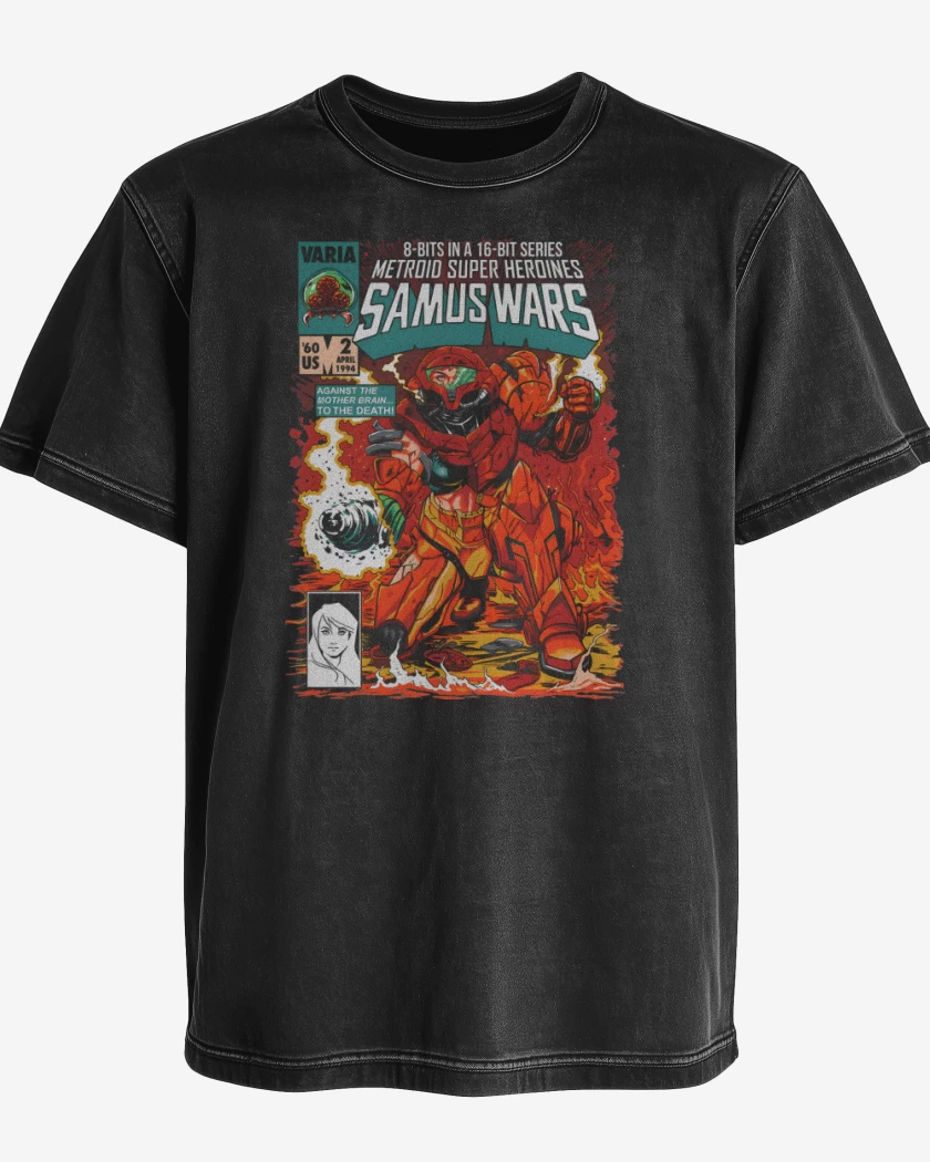Polera desgastada Samus WARS