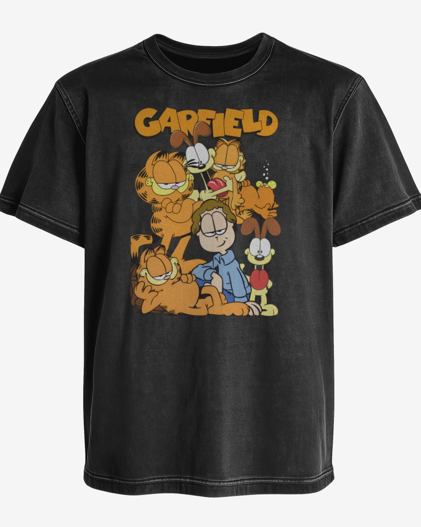 Polera desgastada Gardfield y sus Amigos