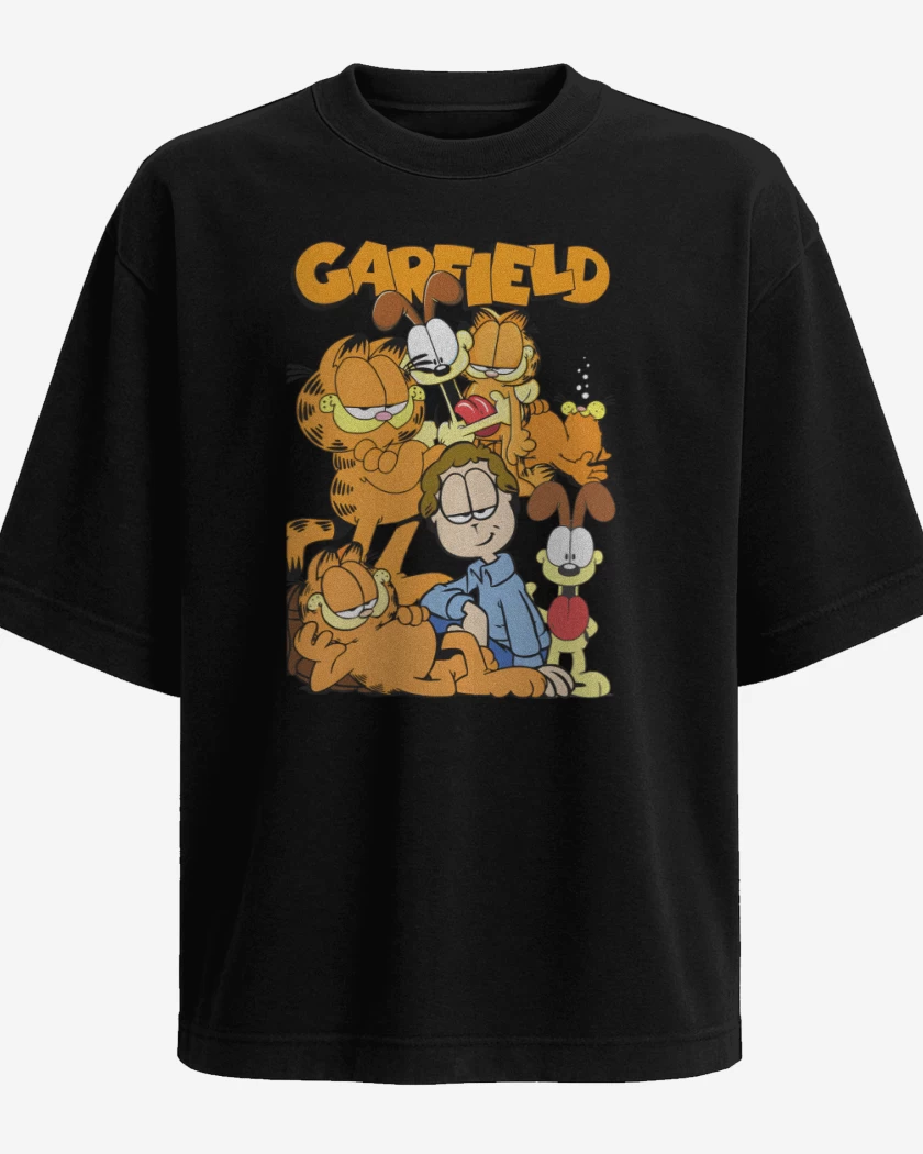 Polera Oversize Gardfield y sus Amigos