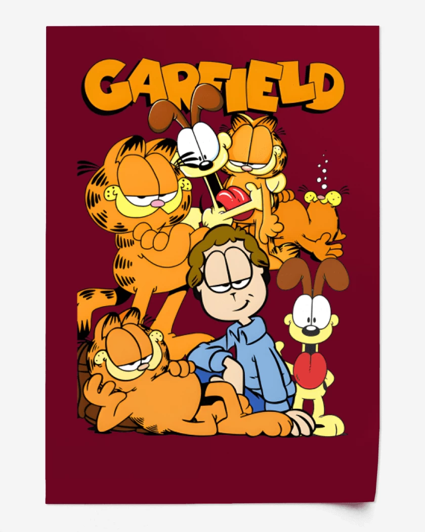 Print Gardfield y sus Amigos
