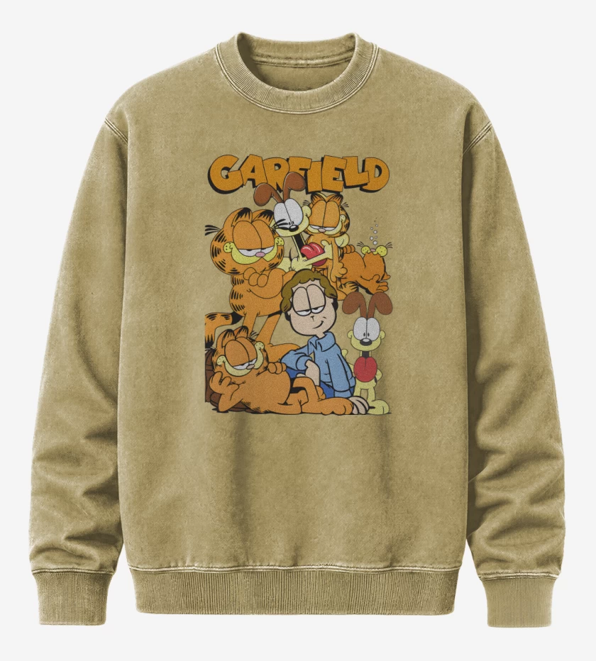 Poleron Polo Acid Wash Beige de Gardfield y sus Amigos