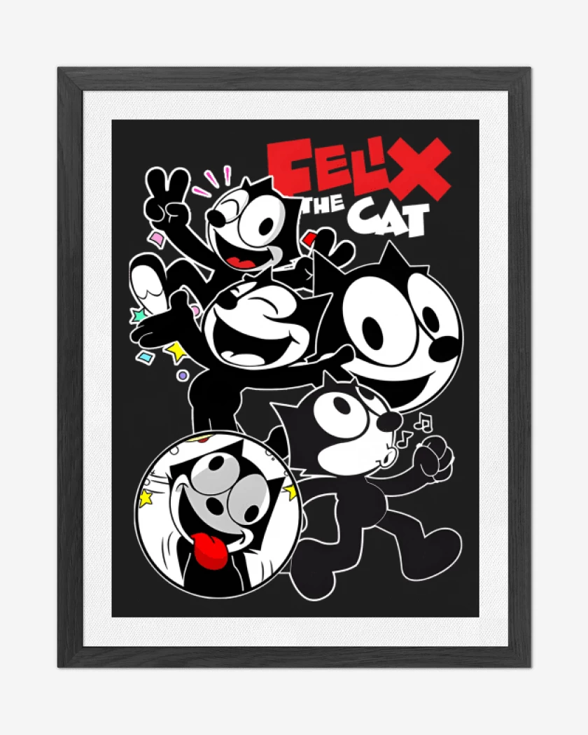 Cuadro decorativo Negro de Felix el Gato