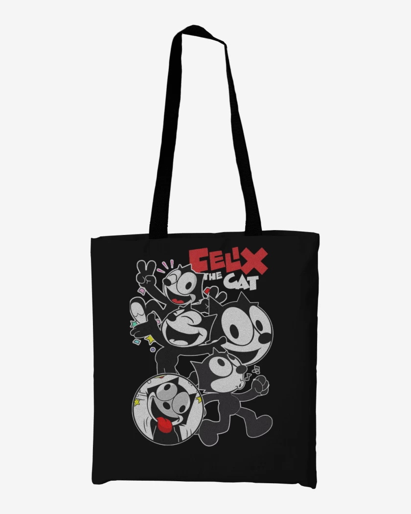 Totebag Negro de Felix el Gato
