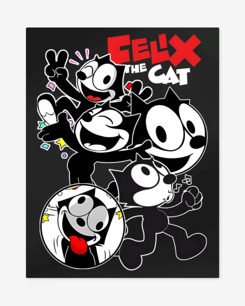 Print metalico Negro de Felix el Gato