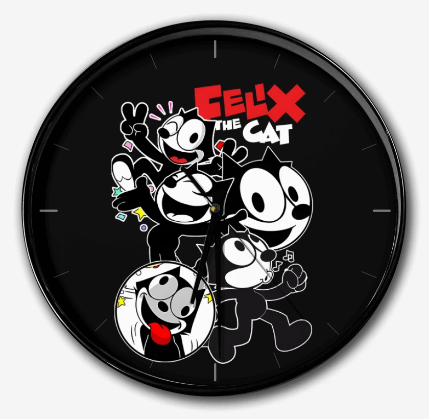 Reloj Negro de Felix el Gato
