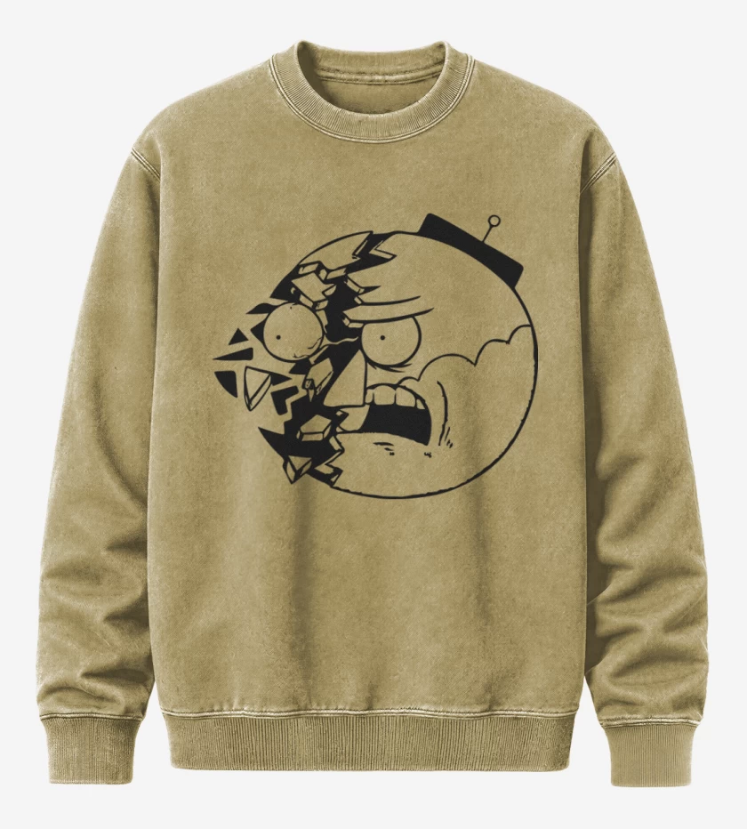 Poleron Polo Acid Wash Beige de Un show mas 3