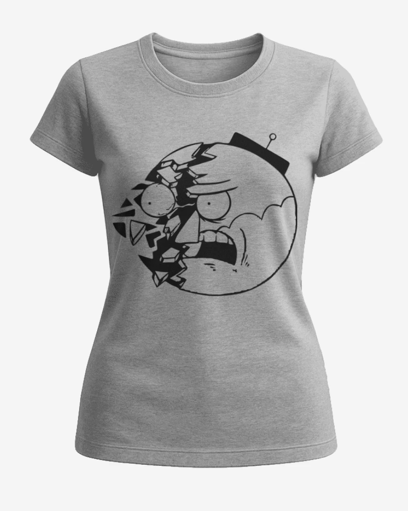 Polera de Mujer Gris Melange de Un show mas 3