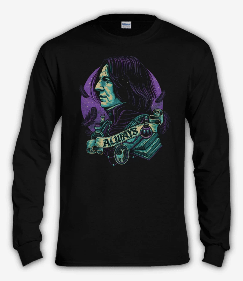 Polera manga larga Negro de Severus