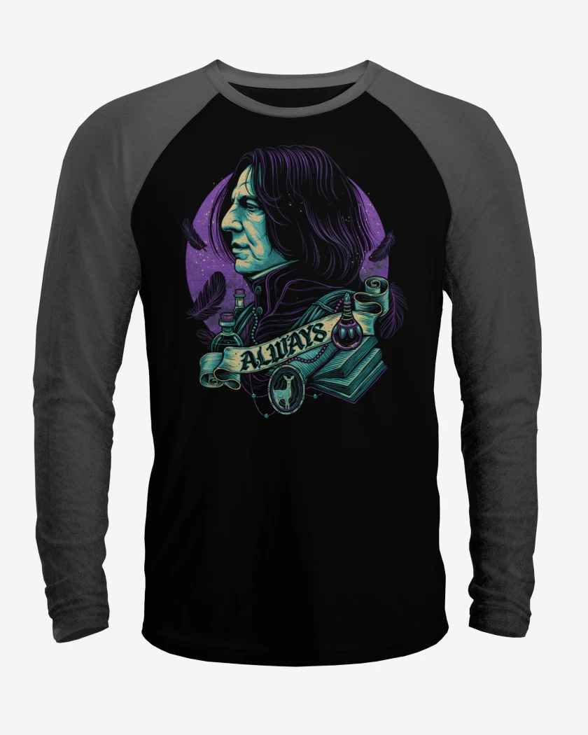 Polera Raglan Negro / Negro Heather de Severus