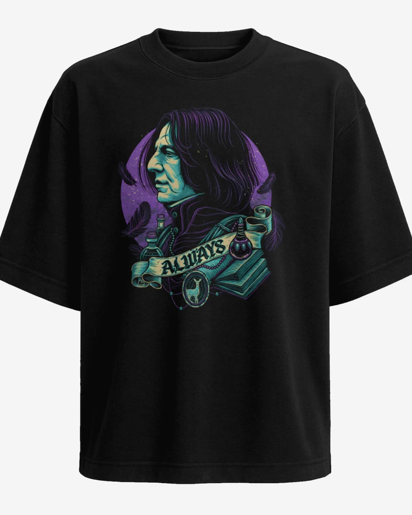 Polera Oversize Negro de Severus