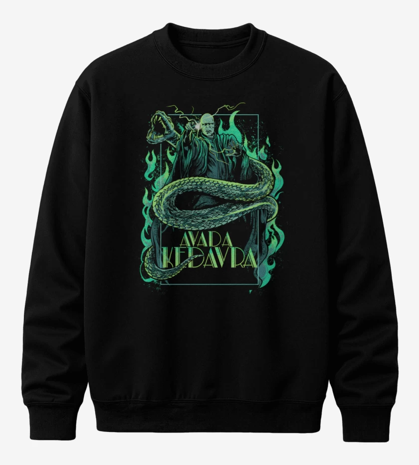 Poleron polo Negro de Avada Kedavra