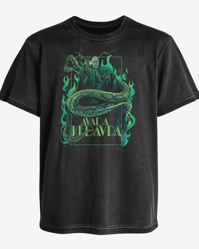 Polera desgastada Avada Kedavra