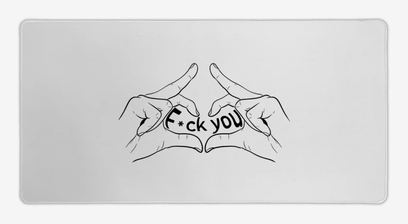 Mouse pad Gamer Blanco de Con Amor