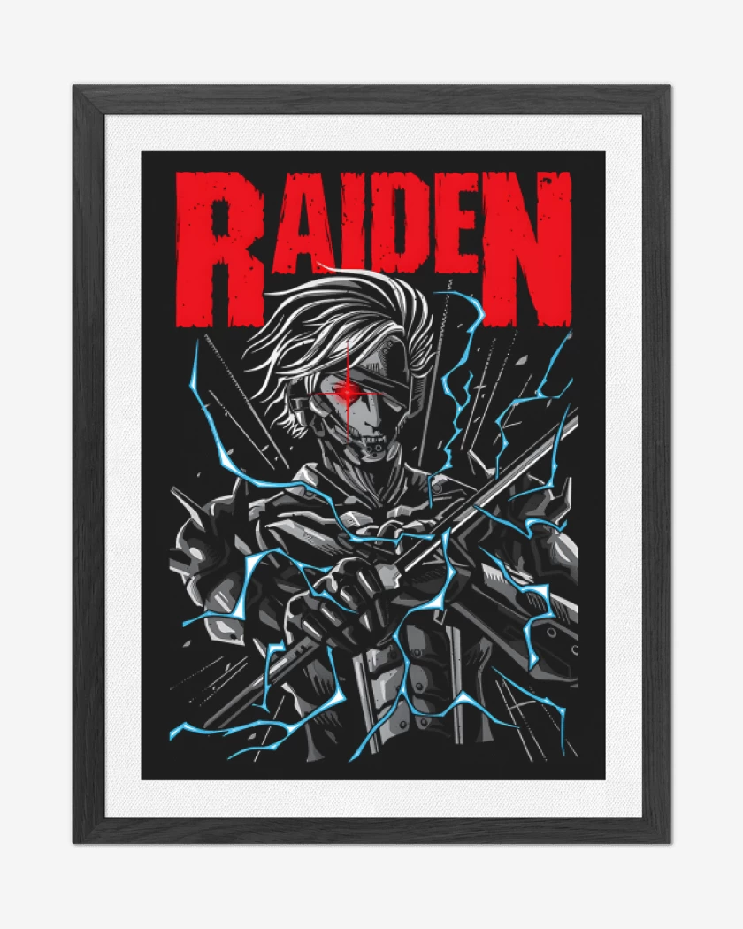 Cuadro decorativo Negro de Raiden