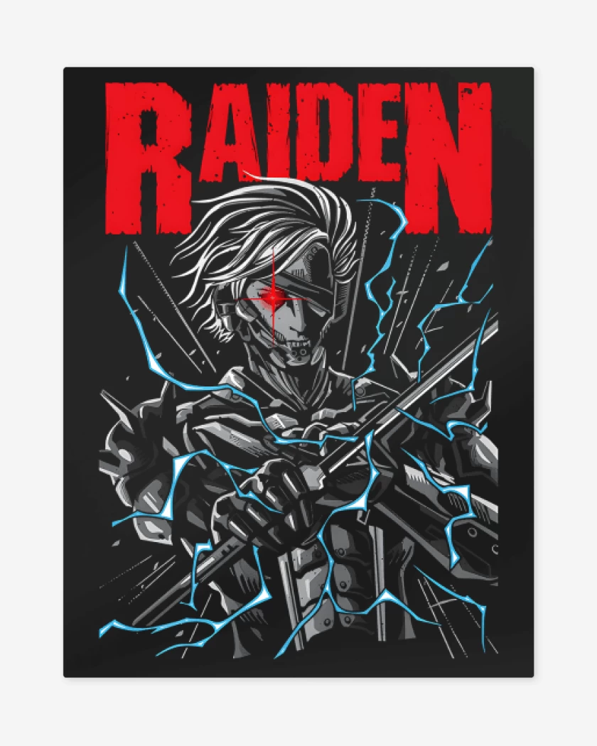 Print metalico Negro de Raiden