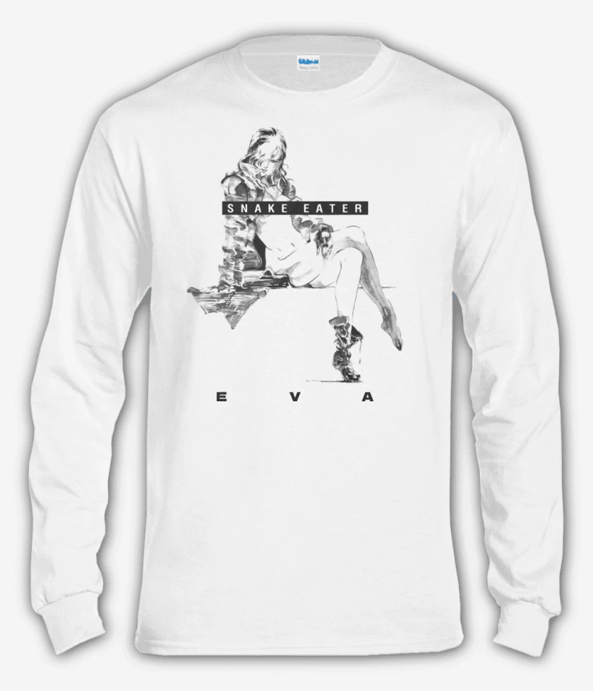 Polera manga larga Blanco de Eva Snake Eater