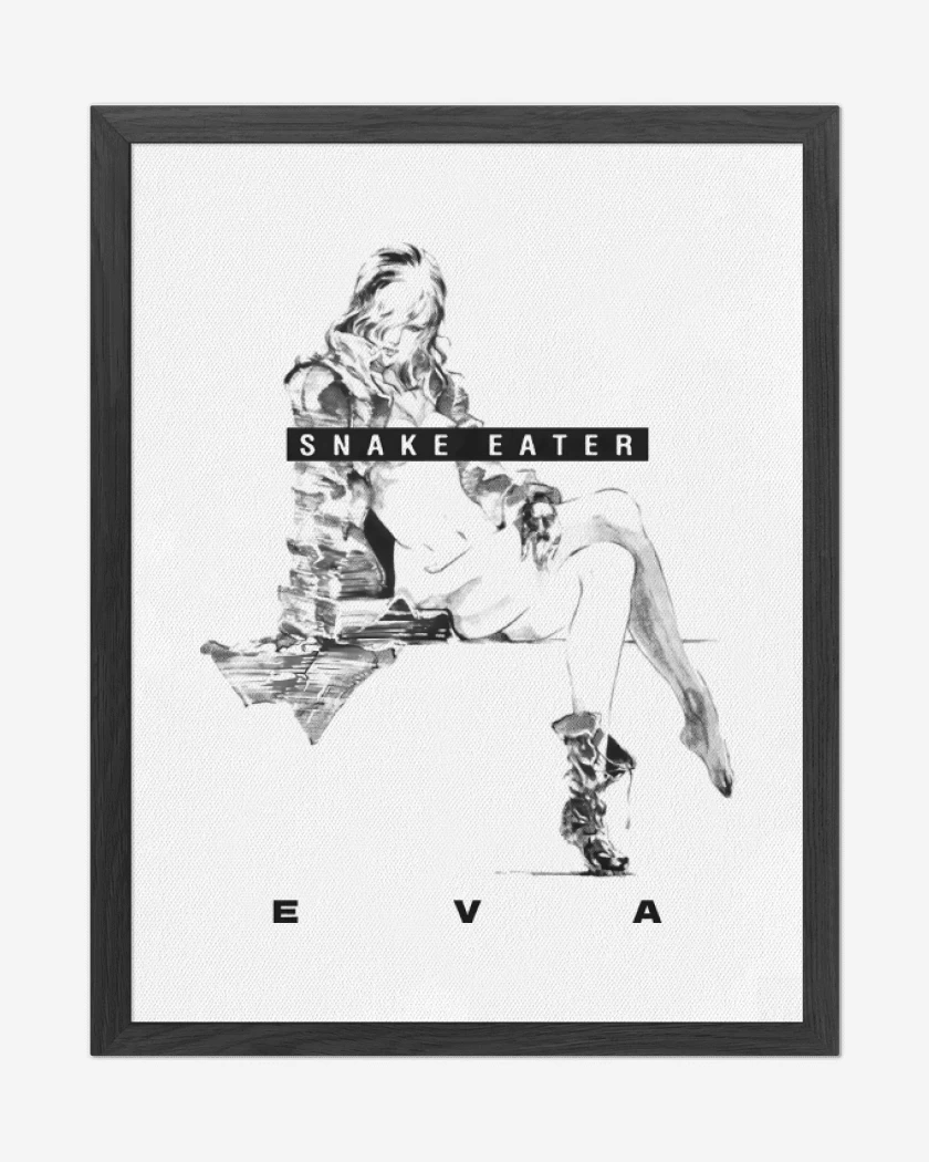 Cuadro decorativo Blanco de Eva Snake Eater