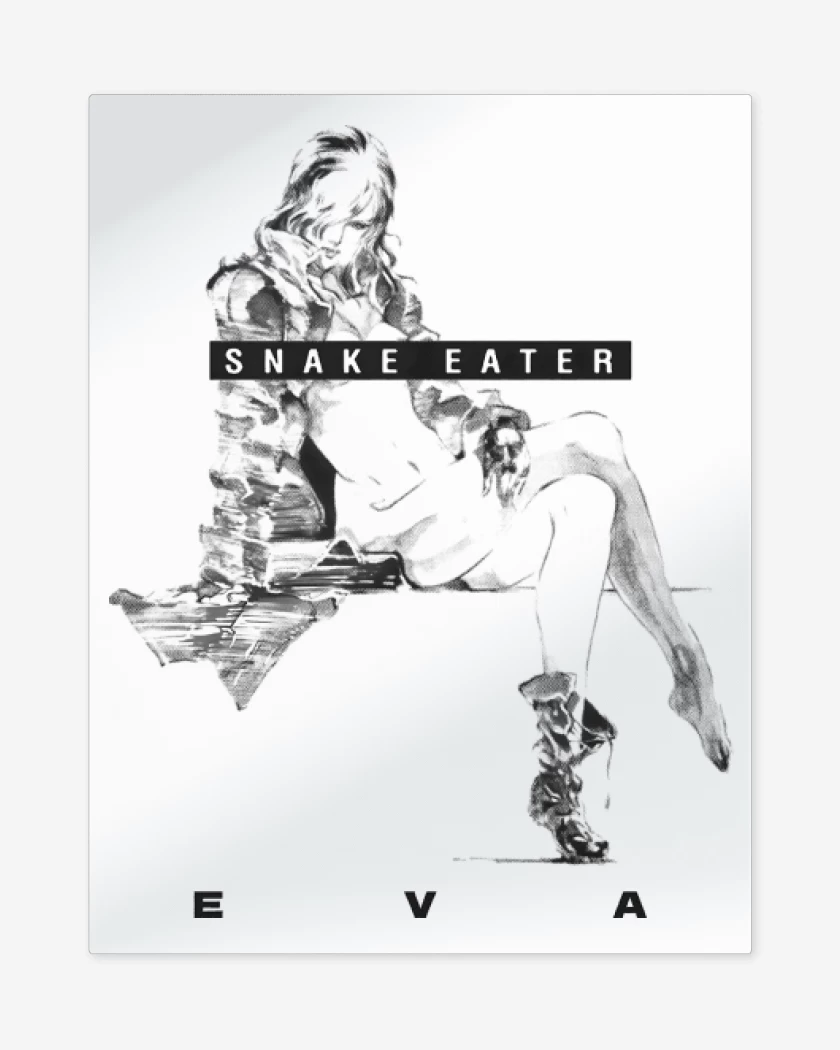 Print metalico Blanco de Eva Snake Eater