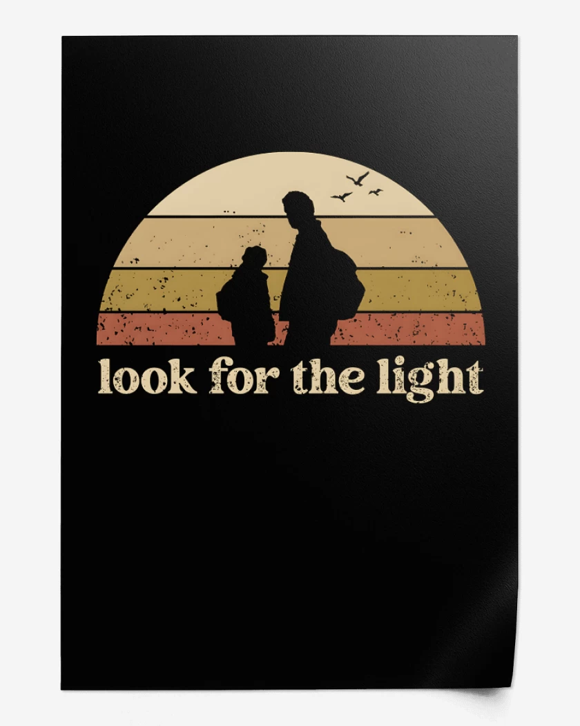 Print Look For The Light Retro