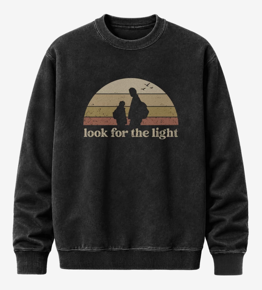 Poleron Polo Acid Wash Negro de Look For The Light Retro