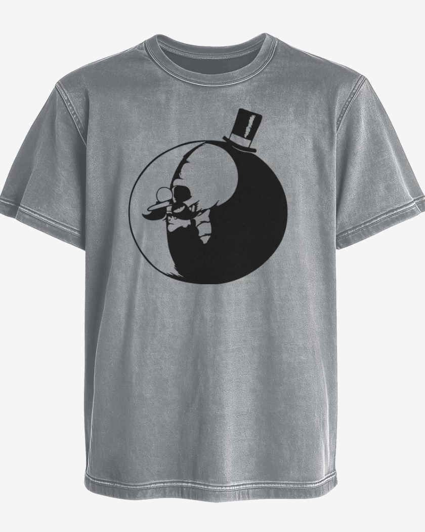 Polera desgastada Gris Melange de Un show mas 4