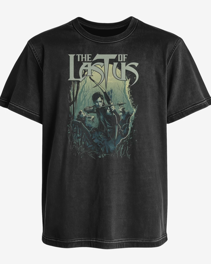 Polera desgastada Negro de Clicker Hunter