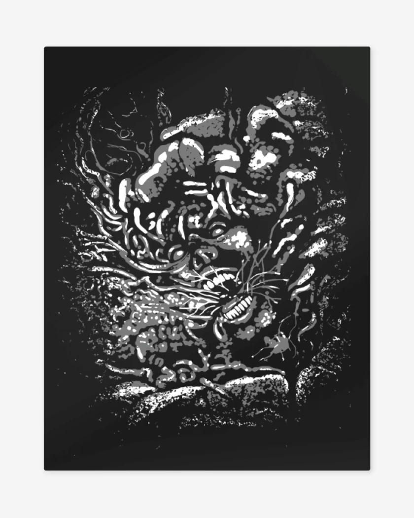 Print metalico Negro de Primer Infectado