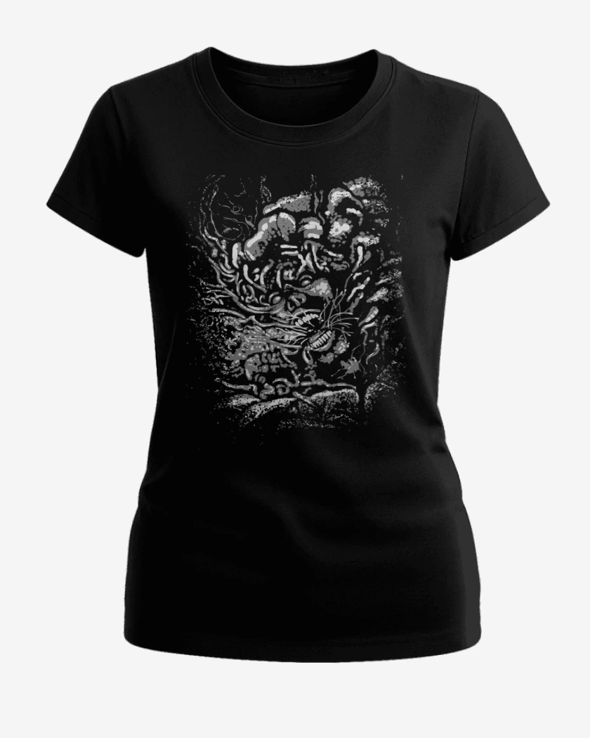 Polera de Mujer Negro de Primer Infectado