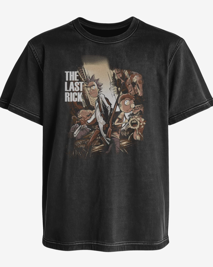 Polera desgastada The Last Rick
