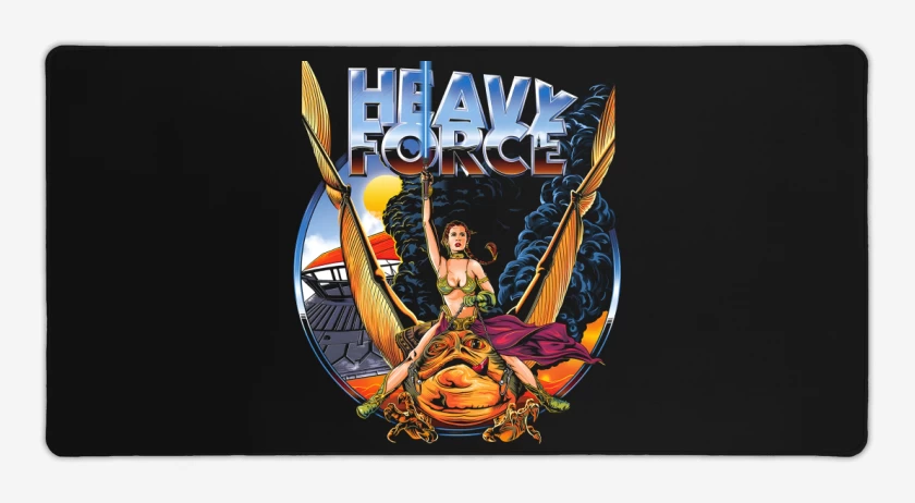 Mouse pad Gamer Negro de Heavy Force