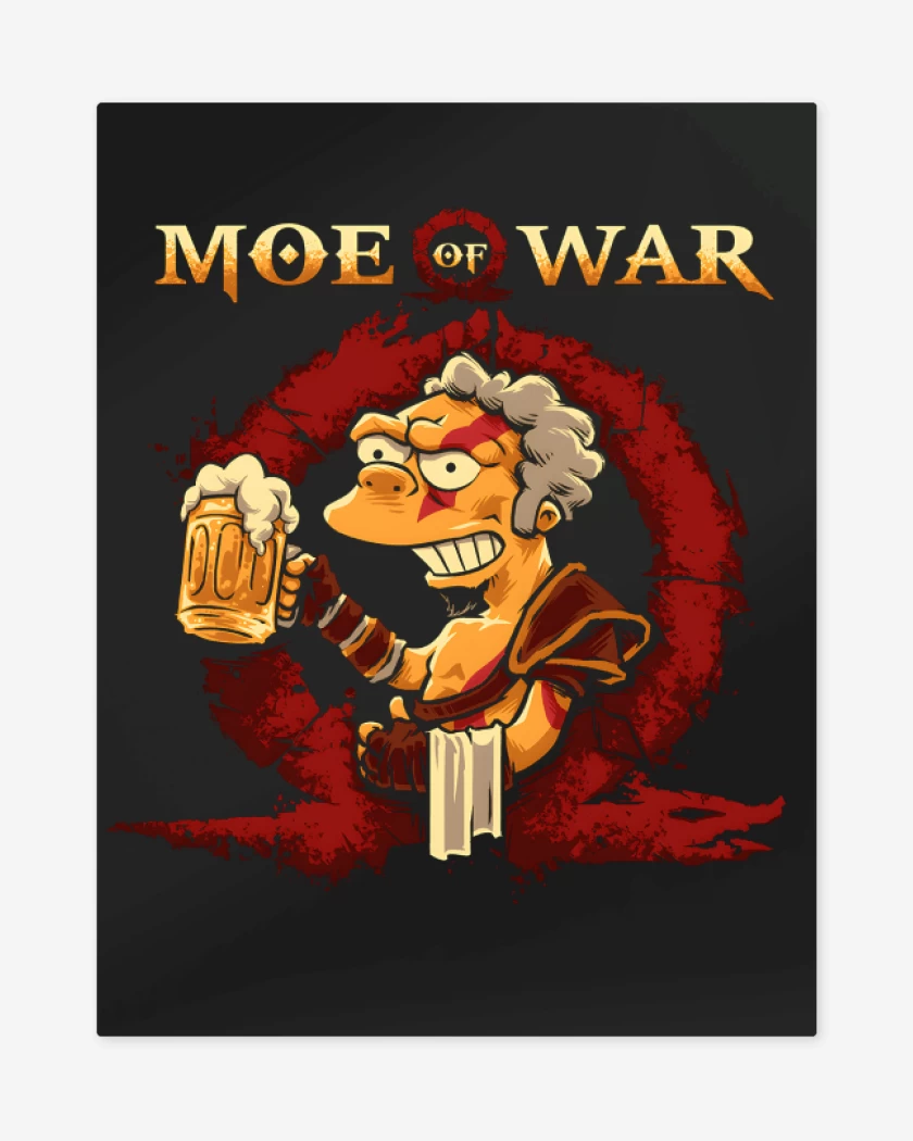 Print metalico Moe of War