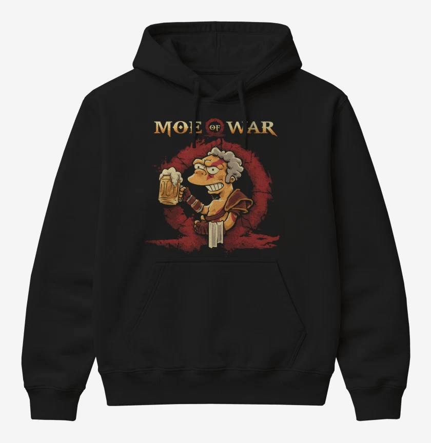 Poleron Canguro básico Negro de Moe of War
