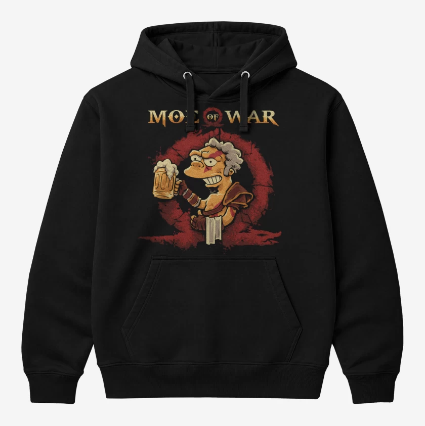 Polerón Canguro Negro de Moe of War