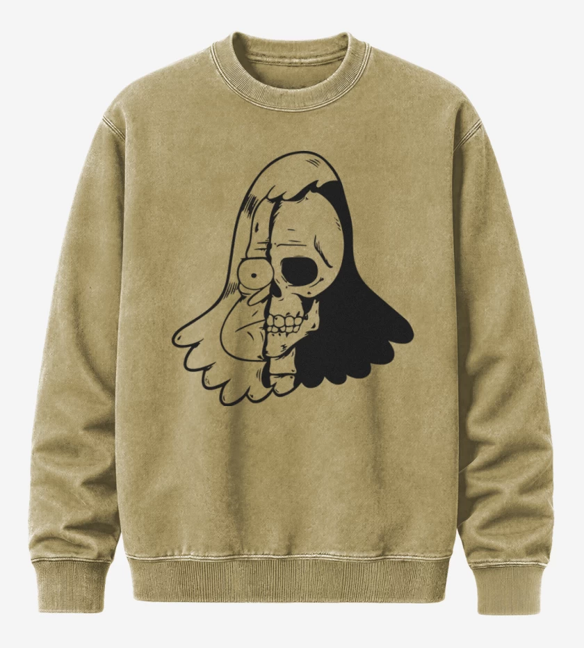 Poleron Polo Acid Wash Beige de Un show mas 5