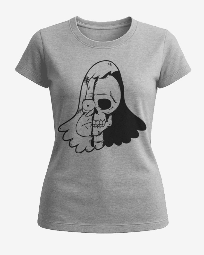 Polera de Mujer Gris Melange de Un show mas 5