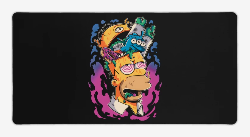 Mouse pad Gamer Homero en la Tóxica