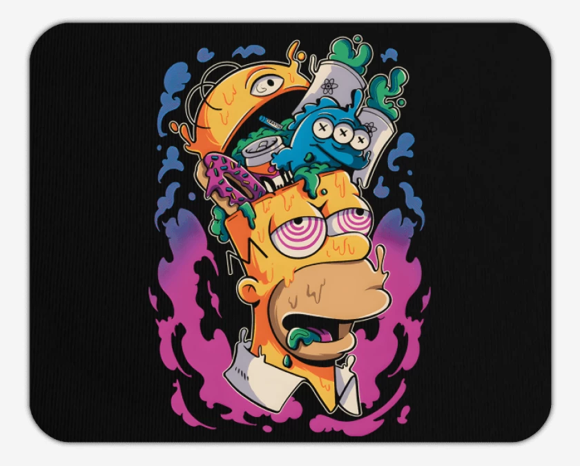 Mousepad Homero en la Tóxica